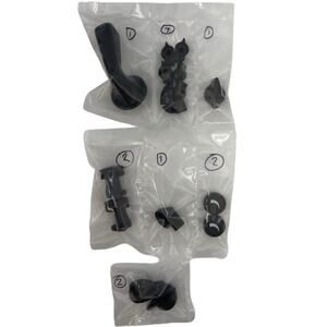 Lot of 16 Mixed Black Switch Knobs & Lever Handles